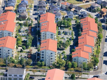 Roman, Tuscany, Reroof, Apartments, Aerial Shot